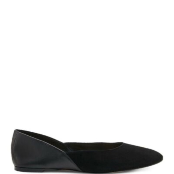 NEW Womens Botkier Britt Black Mixed MEDIA FLATS LEATHER SUEDE Size 7.5 SLIP ON - Picture 5 of 5